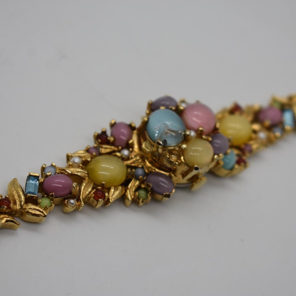 1950's Crawford Moonglow Bejeweled Watch - Picture 7 of 10